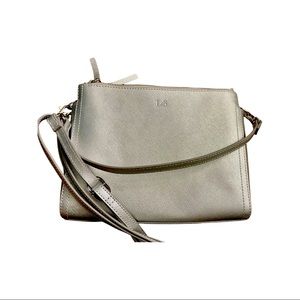 Lo & Sons Silver Cross Body Bag with Strap